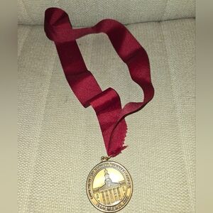 HARVARD UNIVERSITY HBS Bronze Medal Red Silk Ribbon " To Educate Leaders .."